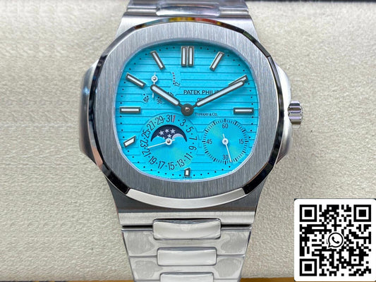 Patek Philippe Nautilus 5712 1:1 Mejor edición GR Factory Tiffany esfera azul