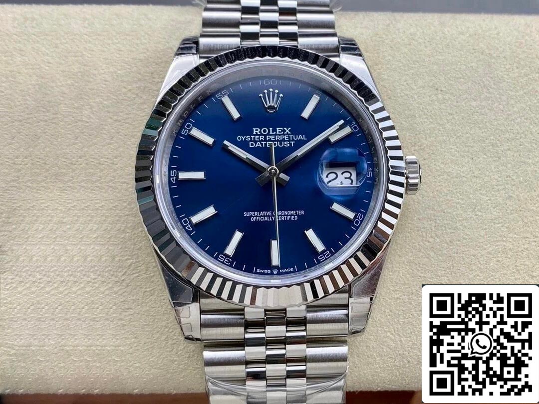 Rolex Datejust M126334-0002 41 mm Correa Jubilee VS Acero inoxidable de fábrica