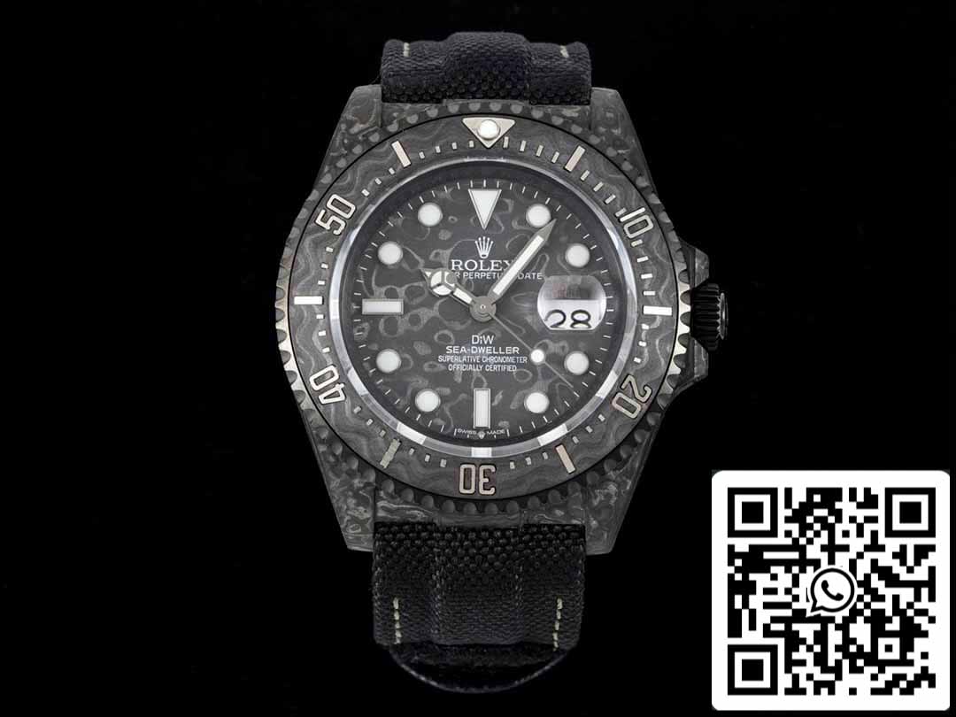 Rolex Sea-Dweller 1:1 Mejor Edición Diw Factory Fibra de Carbono