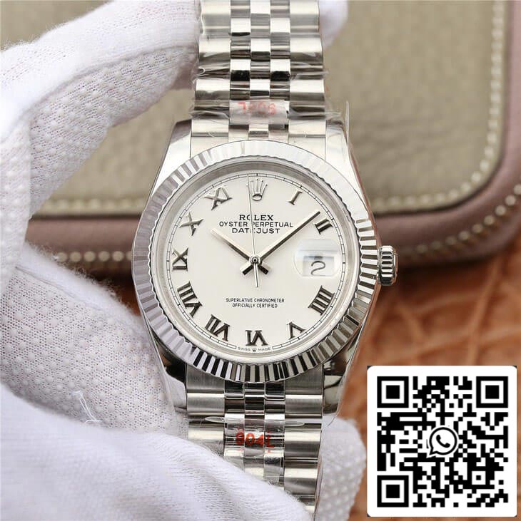 Rolex Datejust M126234-0025 1:1 Mejor edición GM Factory esfera blanca