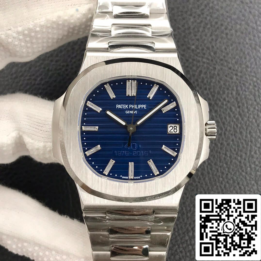 Patek Philippe Nautilus 5711/1P 1:1 Mejor Edición 3K Esfera Azul de Fábrica