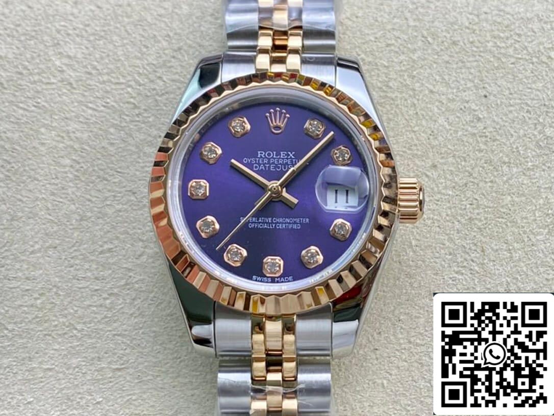 Rolex Datejust M279171-0015 28MM 1:1 Mejor Edición BP Factory Esfera Púrpura