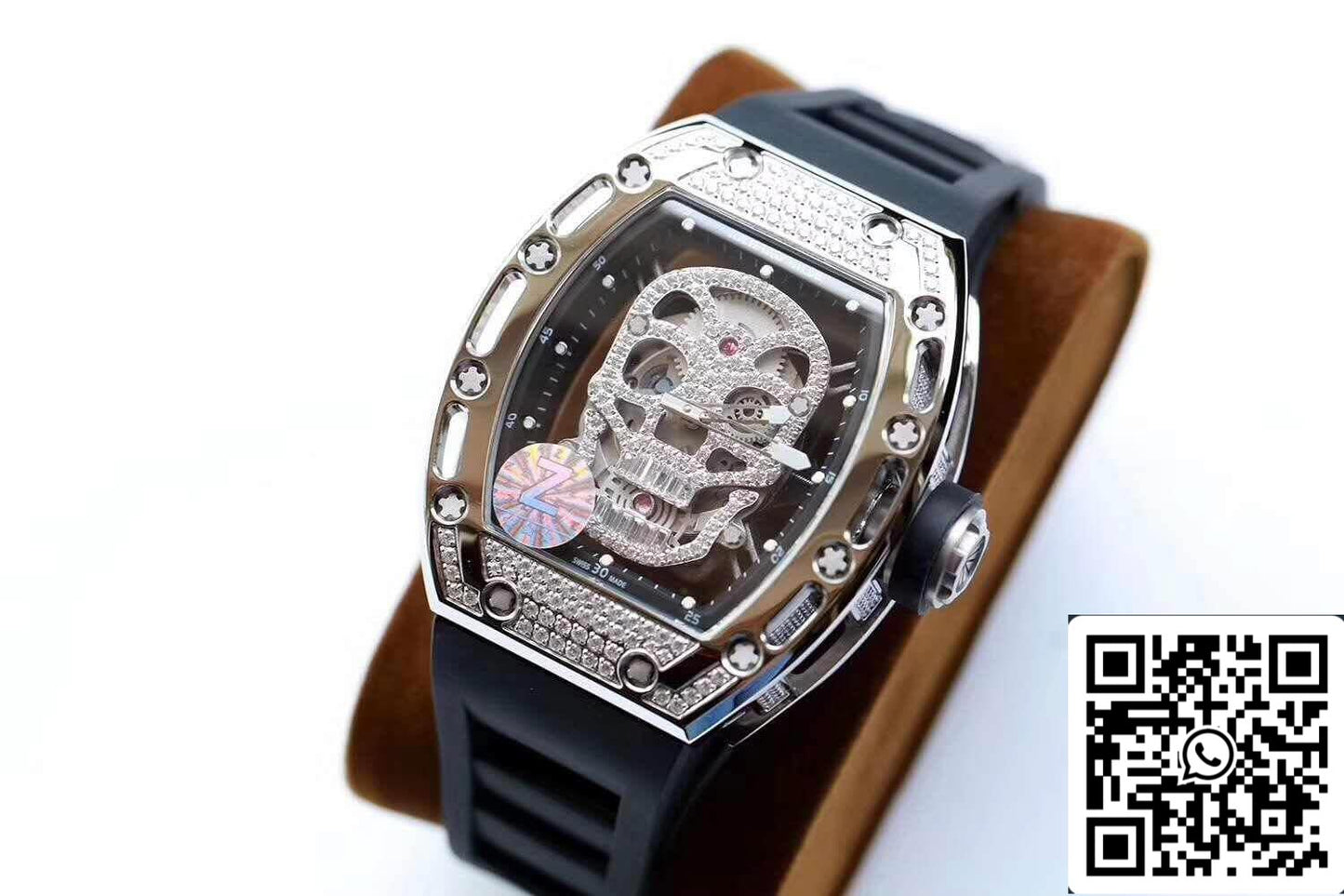 Richard Mille RM052 Z Factory 1:1 Best Edition Correa suiza ETA6T51 negra