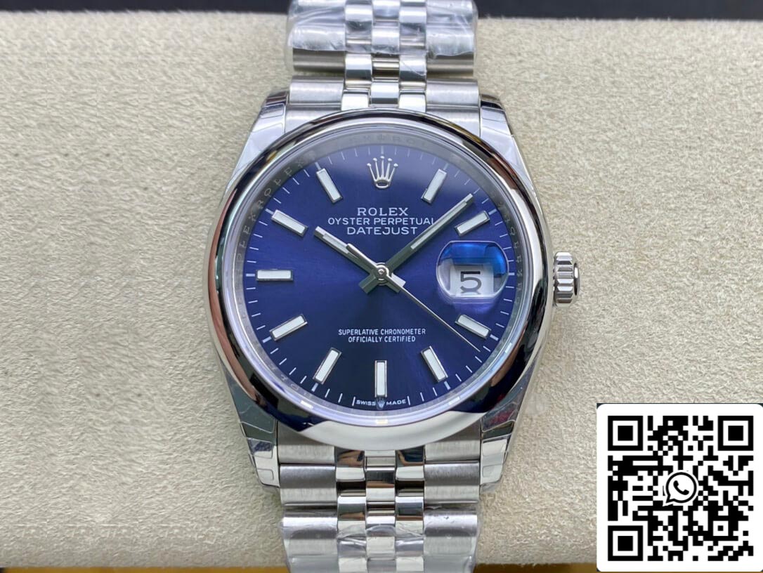 Rolex Datejust M126200-0006 1:1 Best Edition EW Factory Quadrante blu