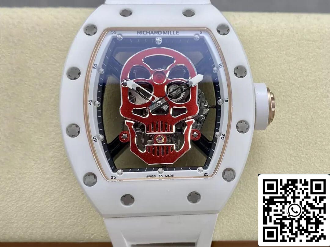 Richard Mille RM52-01 1:1 Best Edition YS Factory Tourbillon Ceramic Case Rubber Strap