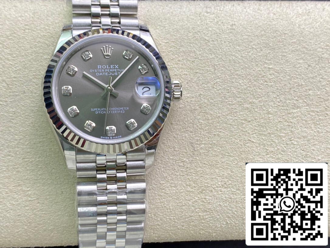 Rolex Datejust M278274-0008 31MM 1:1 Best Edition EW Quadrante grigio fabbrica