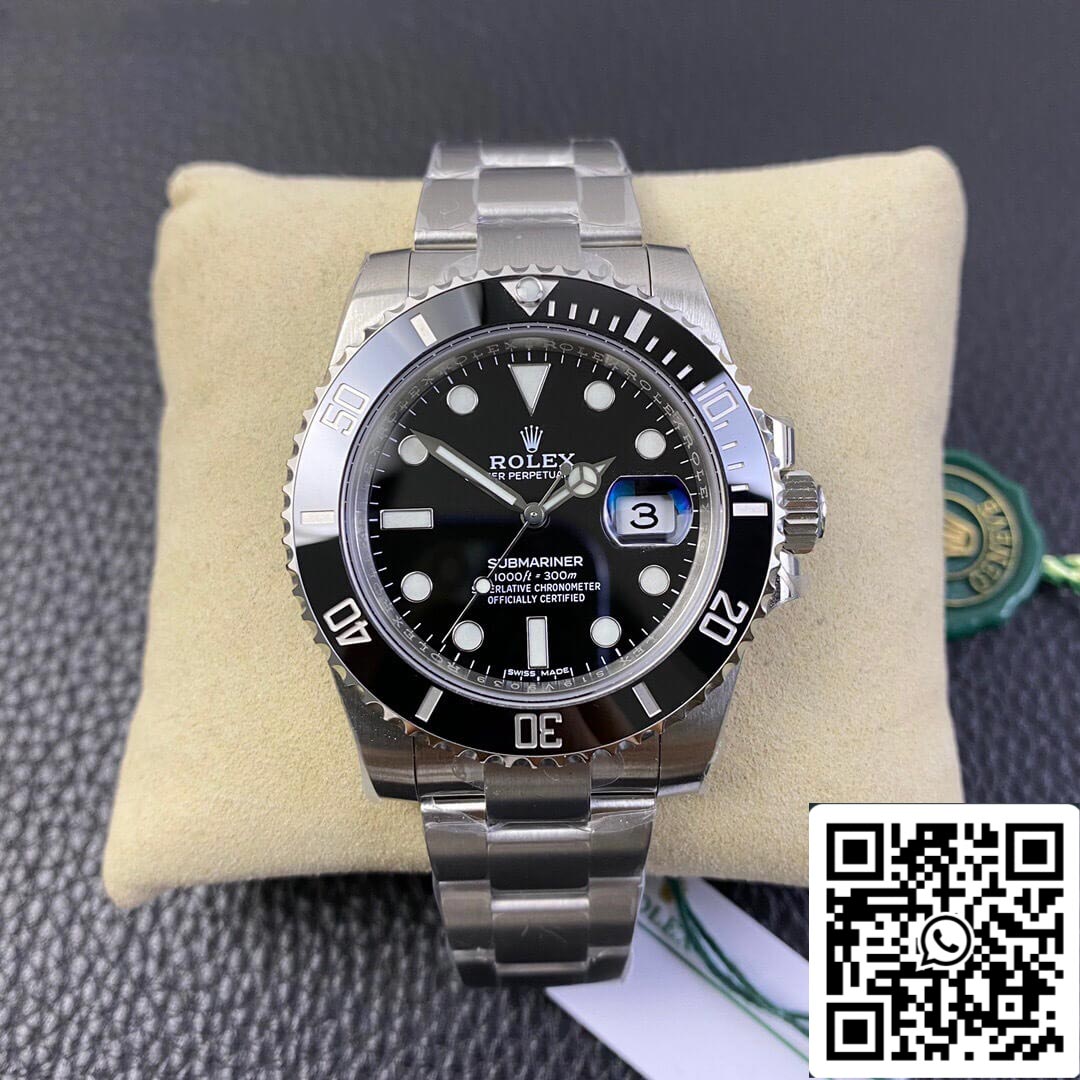 Rolex Submariner 116610LN-0001 40MM movimento 3135 1:1 Best Edition VS quadrante nero di fabbrica