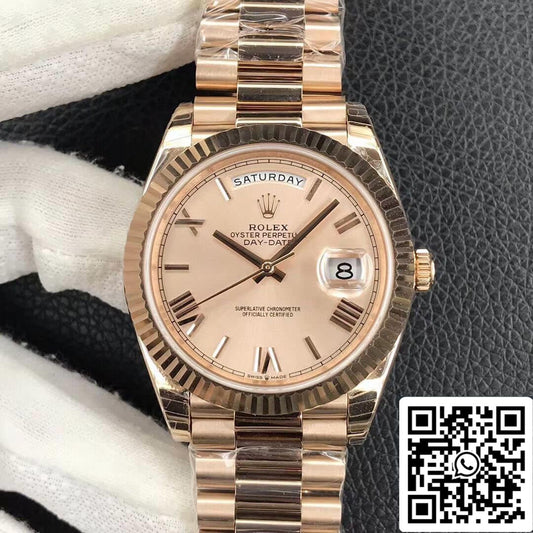 Rolex Day Date M228238-0006 1:1 Mejor Edición EW Factory Esfera Dorada