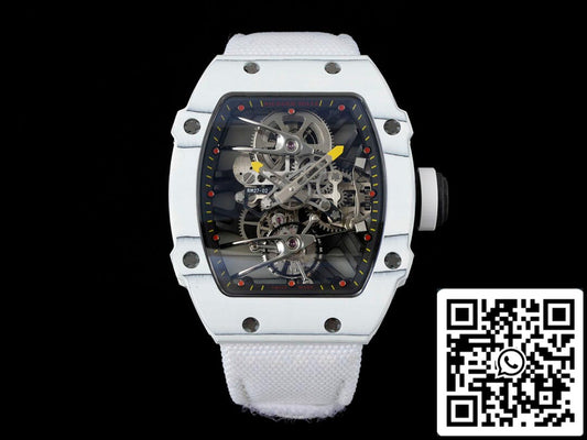 Richard Mille RM27-02 Rafael Nadal Tourbillon 1:1 Best Edition RM Factory White Stra