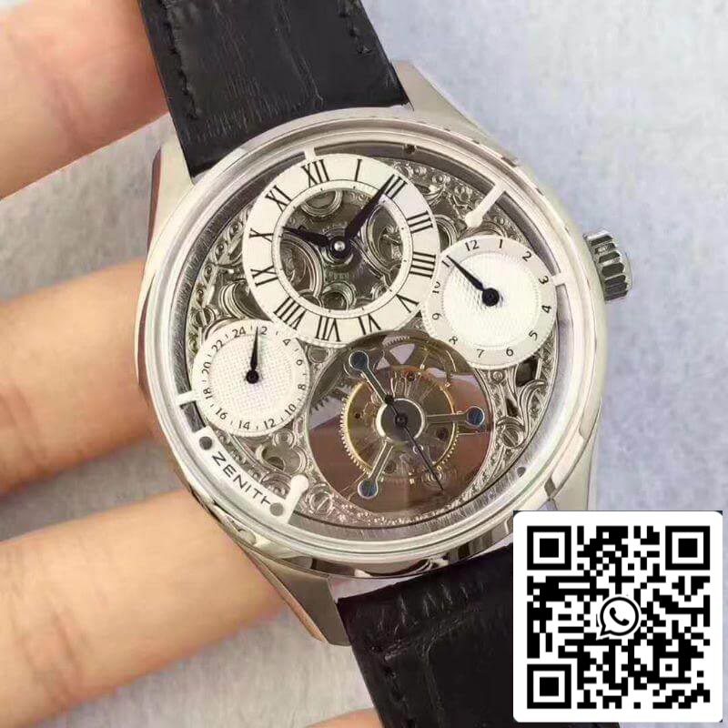 Zenith EP Calender Skeleton Tourbillon RG/LE 1:1 Best Edition Swiss Tourbillon