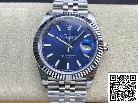 Rolex Datejust M126334-0002 1:1 Best Edition EW Factory Quadrante blu