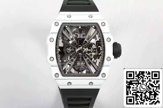 Richard Mille RM12-01 Tourbillon 1: 1 Best Edition RM Factory cinturino in caucciù nero