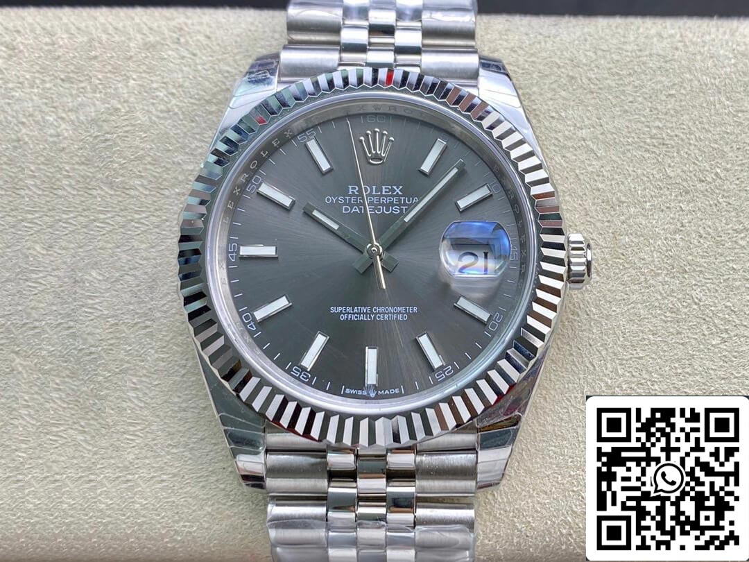 Rolex Datejust M126334-0014 1:1 Best Edition EW Factory Quadrante grigio