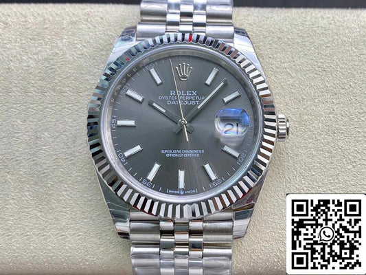 Rolex Datejust M126334-0014 1:1 Mejor Edición EW Factory Esfera Gris