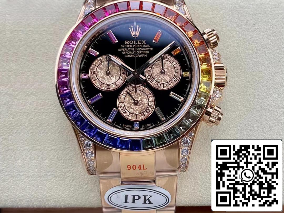 Rolex Daytona 116595 RAINBOW Oro rosa 1:1 Best Edition IPK Factory Oro rosa