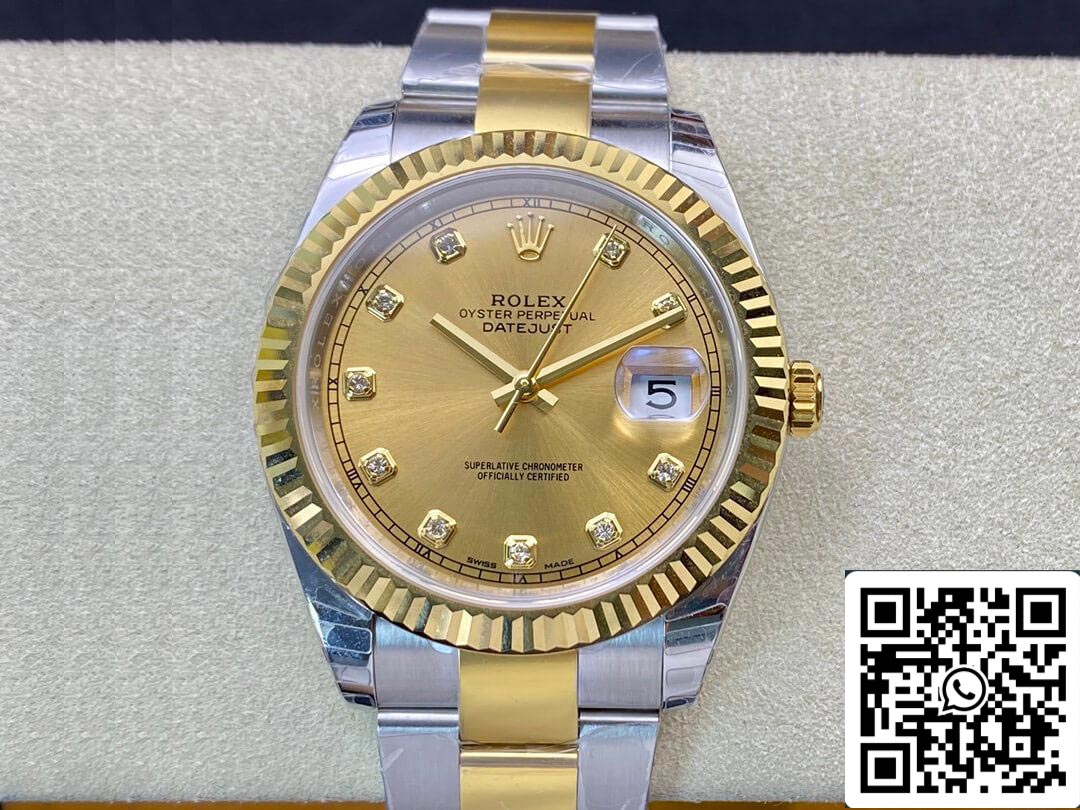 Rolex Datejust M126333-0011 1:1 Best Edition EW Factory Quadrante champagne