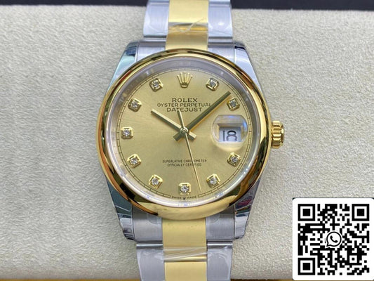 Rolex Datejust M126203-0018 1:1 Mejor Edición EW Factory Esfera Champán