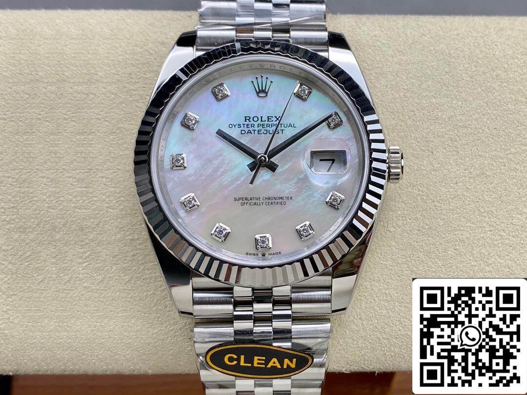 Rolex Datejust M126334-0020 1:1 Best Edition Clean Factory mosaic Diamond Dial