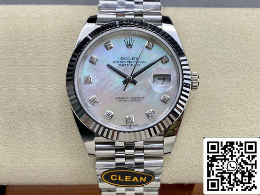 Rolex Datejust M126334-0020 Quadrante con diamanti a mosaico Clean Factory 1: 1 della migliore edizione