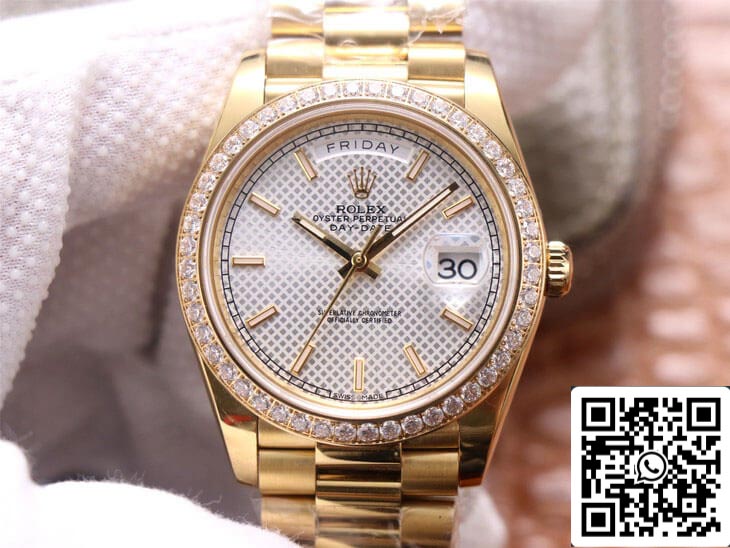 Rolex Day Date M228348RBR-0005 1:1 Mejor edición EW Factory Oro de 18 quilates