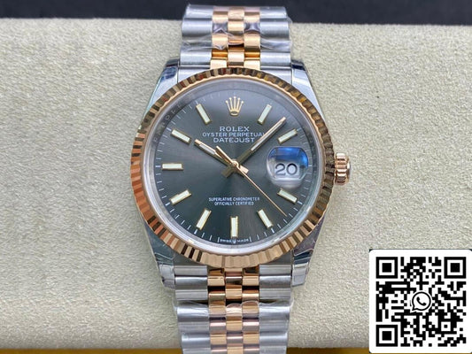 Rolex Datejust M126231-0013 1:1 Mejor Edición EW Factory Esfera Gris