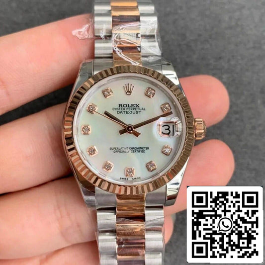 Rolex Datejust M278271-0025 1:1 Mejor edición GS Factory Esfera con diamantes engastados