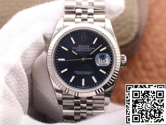 Rolex Datejust M126234-0017 1:1 Mejor edición EW Factory esfera azul