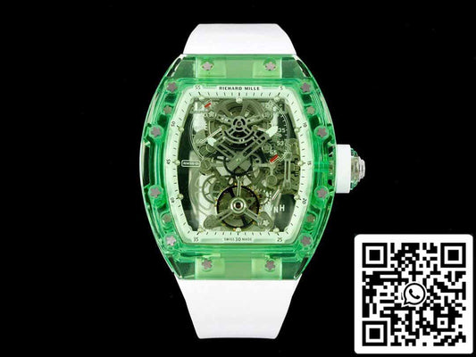 Richard Mille RM 56-01 Tourbillon 1:1 Mejor Edición RM Factory Caja Transparente Verde