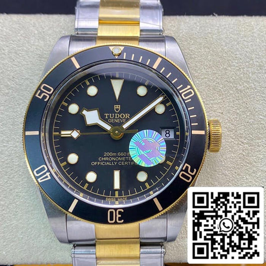 Tudor Heritage Black Bay M79733N-0002 ZF Factory 1:1 Mejor edición Swiss ETA2824-2 Brazalete de acero inoxidable de dos tonos