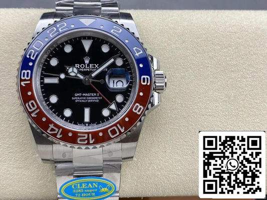 Rolex GMT Master II M126710BLRO-0002 1:1 Best Edition Clean Factory V3 quadrante nero