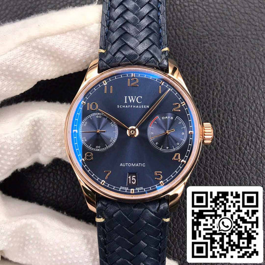 IWC Portugieser IW500713 1:1 Best Edition ZF Factory quadrante blu