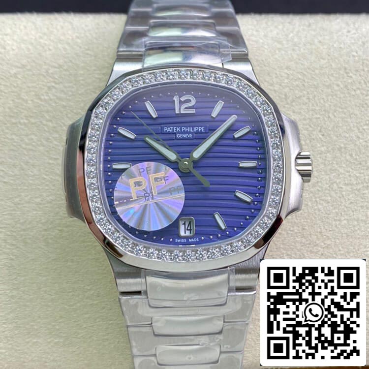 Patek Philippe Nautilus Ladies 7018/1A-010 PF Factory 1:1 Mejor edición Suiza ETA324SC