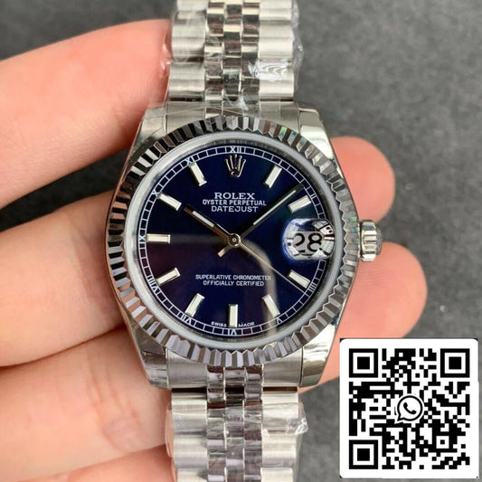 Rolex Datejust M178274-0037 1:1 Mejor edición GS Factory esfera azul