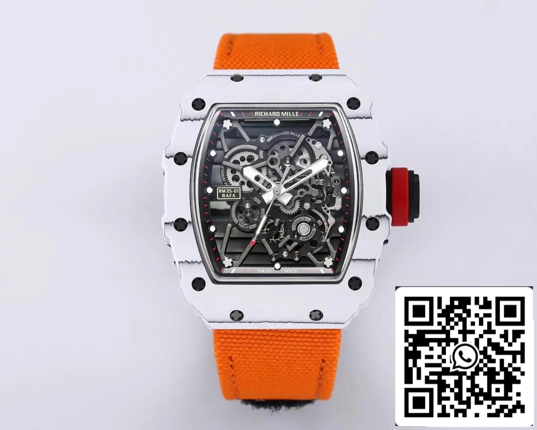 Richard Mille RM35-01 Cinturino arancione di fabbrica BBR in scala 1: 1 della migliore edizione