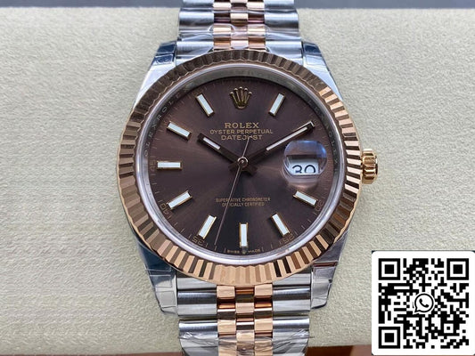 Rolex Datejust M126331-0002 1:1 Mejor Edición VS Esfera Marrón de Fábrica