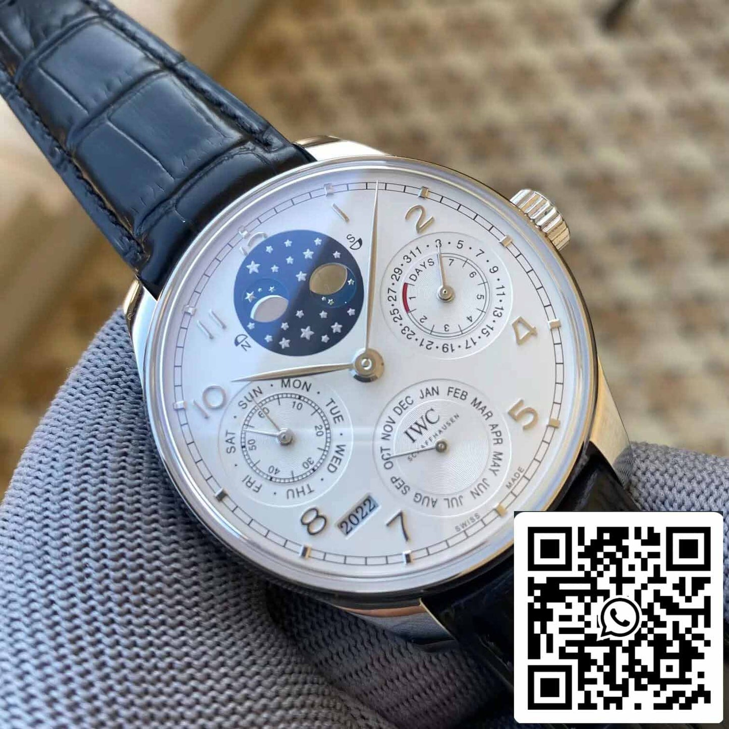 IWC Calendario Perpetuo Portugués IW503406 1:1 Mejor Edición APS Esfera Blanca de Fábrica