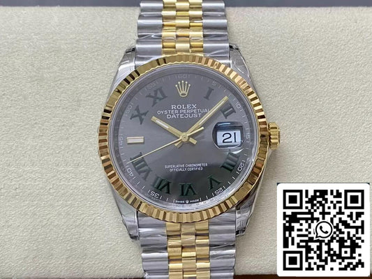 Rolex Datejust M126233-0035 36MM 1:1 Mejor edición VS Factory Wimbledon Dial