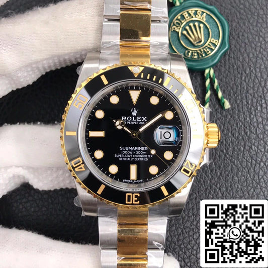 Rolex Submariner 116613-LN-97203 40MM movimiento 3135 VS esfera negra de fábrica