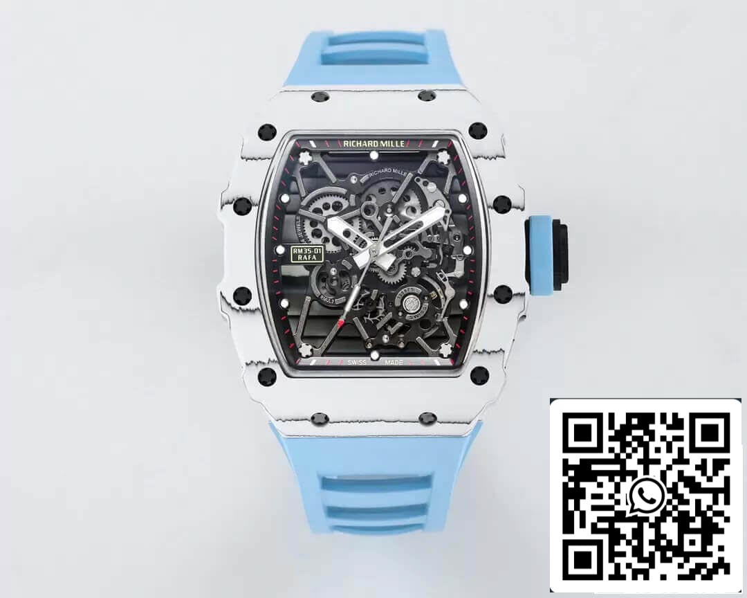 Cinturino blu di fabbrica BBR Richard Mille RM35-01 1: 1 della migliore edizione