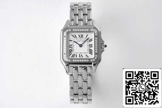 Panthere De Cartier W4PN0008 27MM 1:1 Mejor edición BV Factory esfera blanca