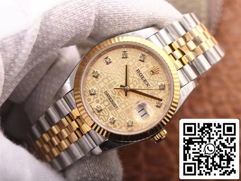 Rolex Datejust M126233-0033 1:1 Mejor edición EW Factory Champagne Dial Swiss ETA3235