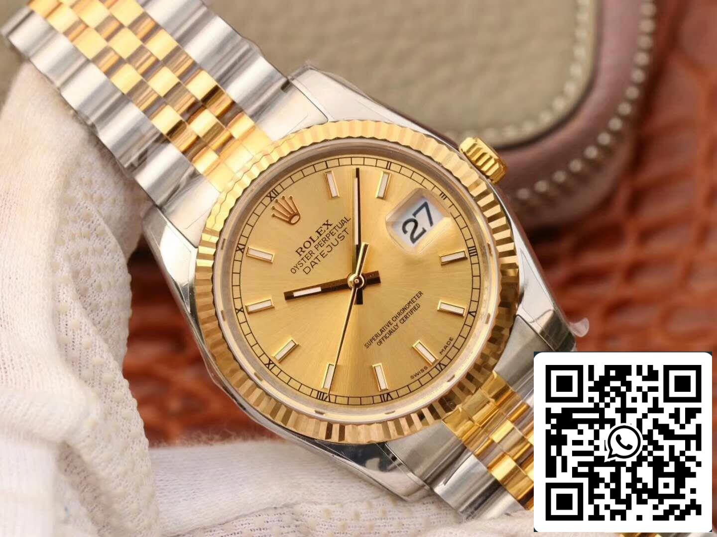 Rolex Datejust II 116333 AR Factory 1:1 Mejor Edición Suizo ETA3135 Esfera Champán