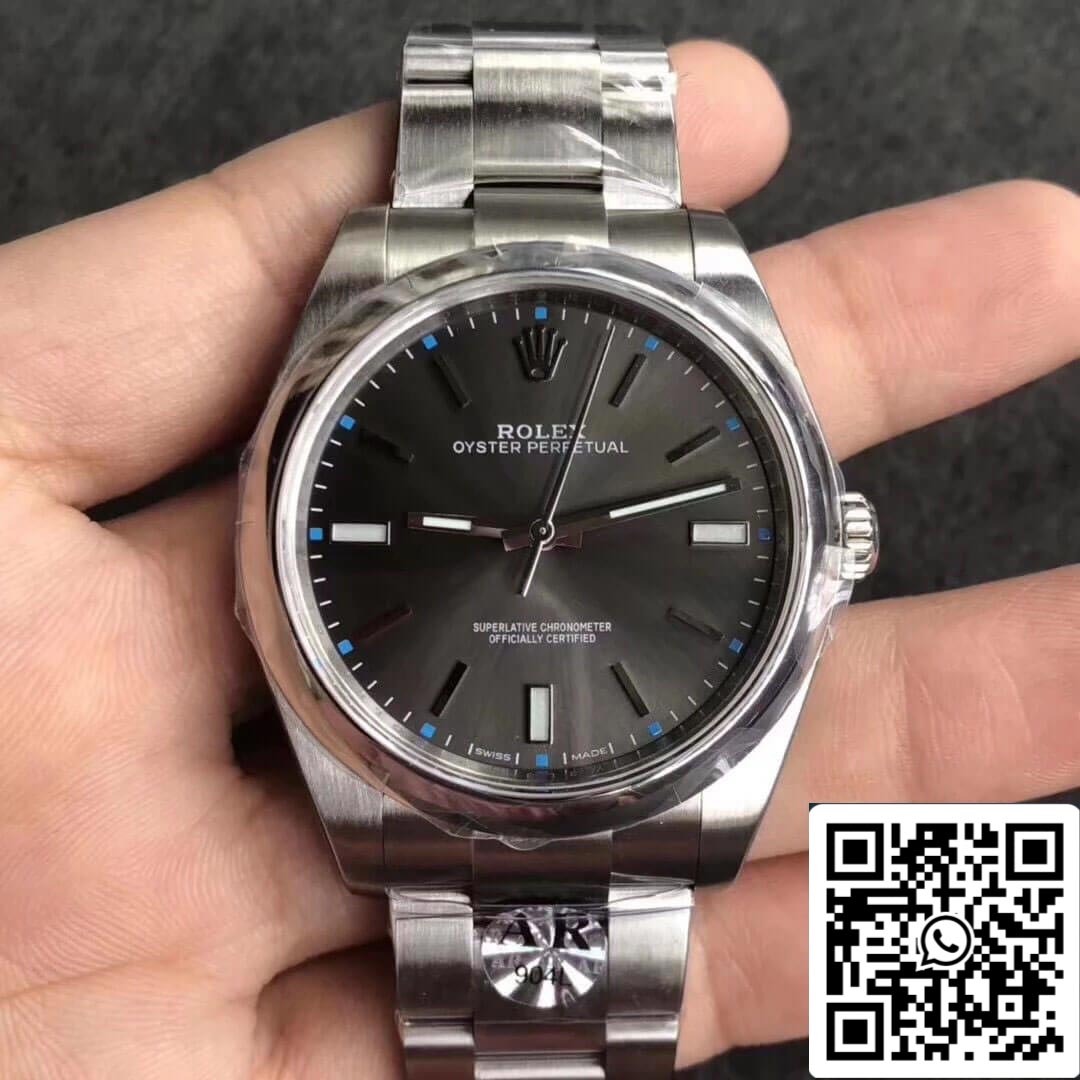 Rolex Oyster Perpetual 114300 39MM AR Factory 1:1 Mejor Edición Esfera Gris