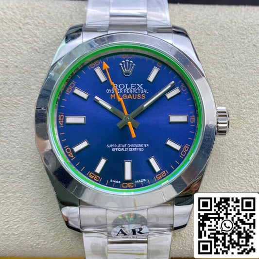 Rolex Milgauss 116400GV AR Factory 1:1 Mejor Edición Suiza ETA3131