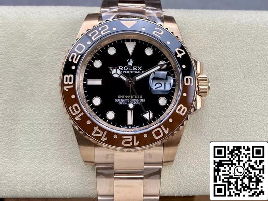 Rolex GMT Master II M126715CHNR-0001 1:1 Mejor Edición C+ Esfera Negra de Fábrica