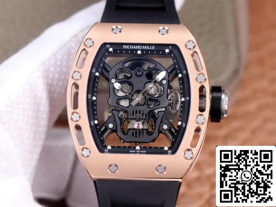 Richard Mille RM52-01 Tourbillon 1:1 Mejor edición JB Factory Caja en oro rosa