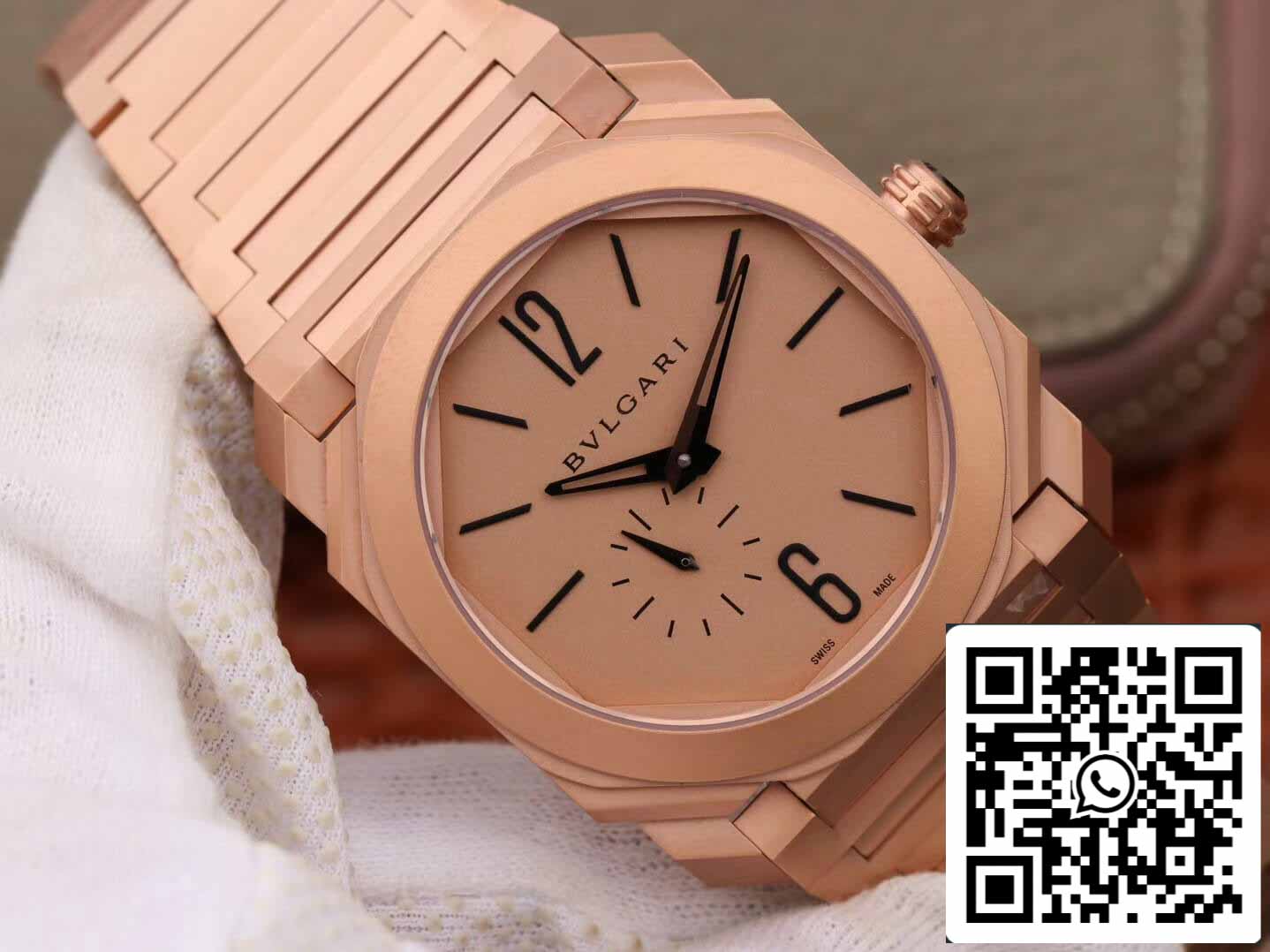 Bulgari Octo Finissimo 102912 1:1 Best Edition BV Factory quadrante in oro rosa