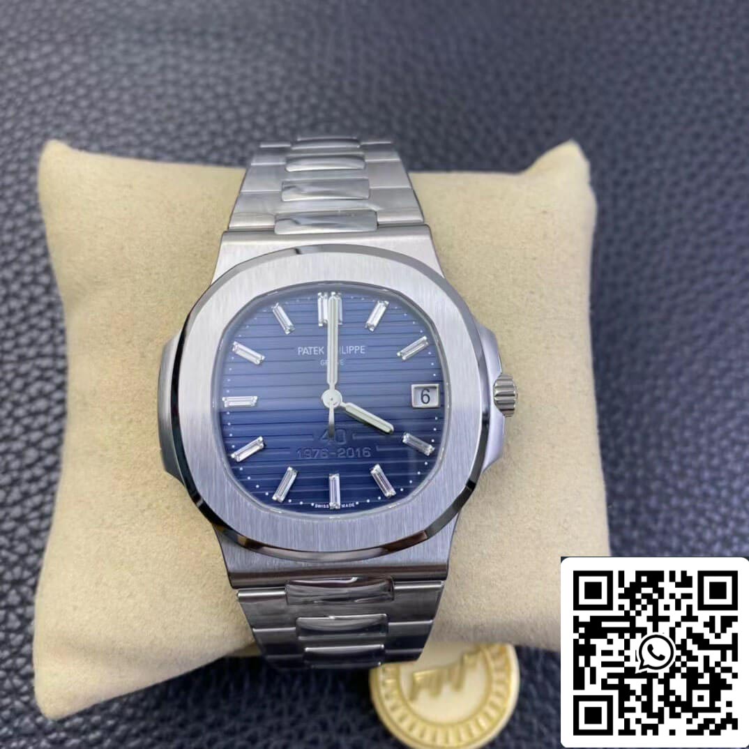 Patek Philippe Nautilus 5711/1P 40° Anniversario 1:1 Migliore Edizione PPF Quadrante Blu di Fabbrica