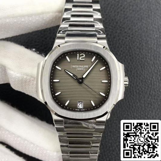 Patek Philippe Nautilus Ladies 7118/1A-011 1:1 Mejor edición 3K Acero inoxidable de fábrica