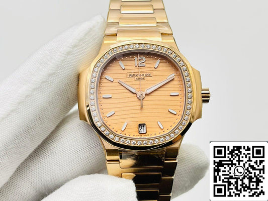 Patek Philippe Nautilus Ladies 7118/1200R-010 1:1 Migliore edizione 3K Factory Oro rosa